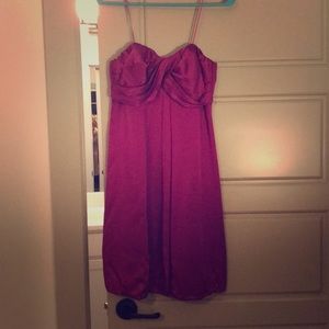Strapless deep purple Cache dress worn twice!